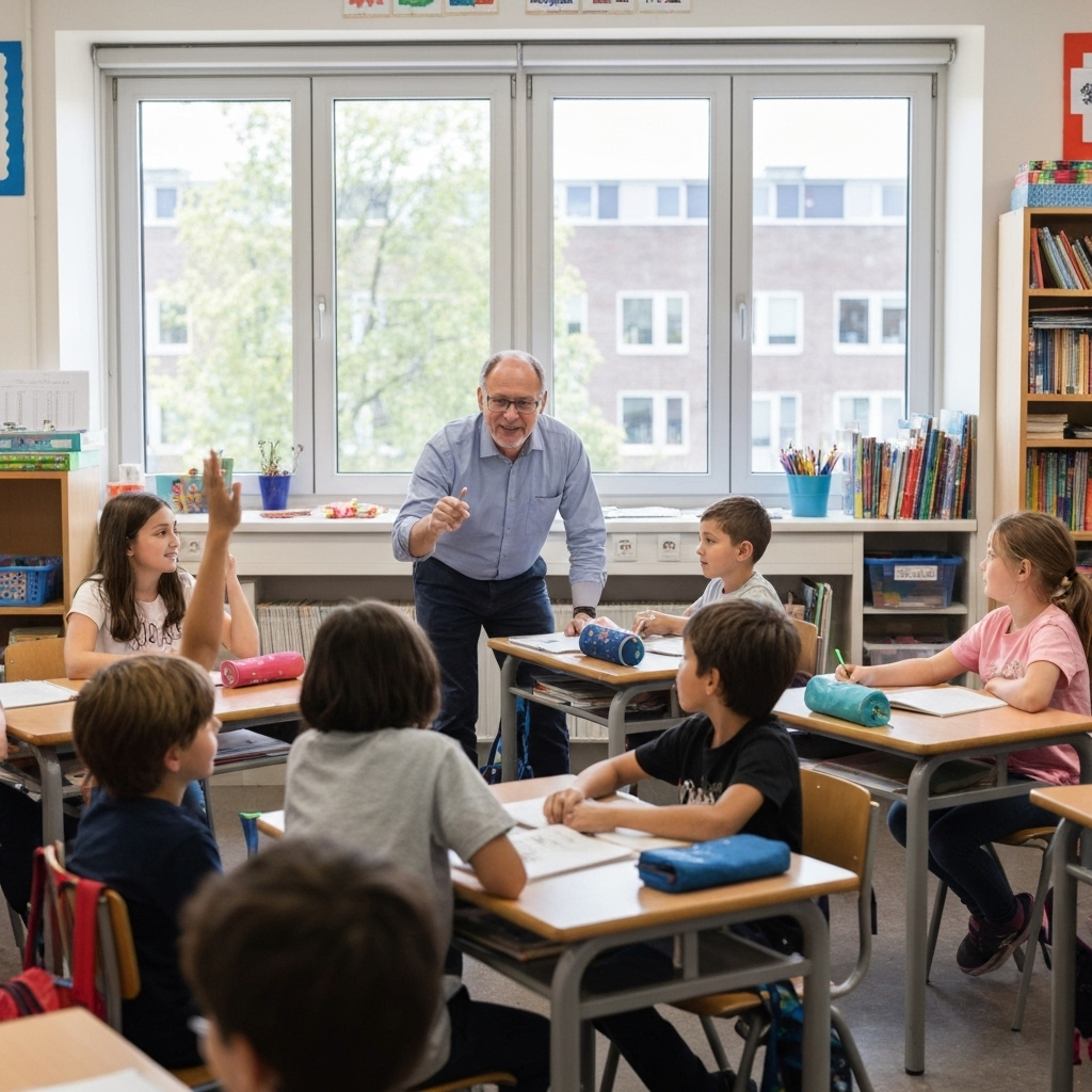 Children learning in classroom